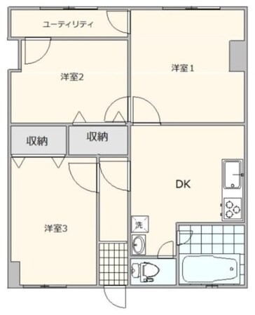 善行駅前共同ビルの物件間取画像